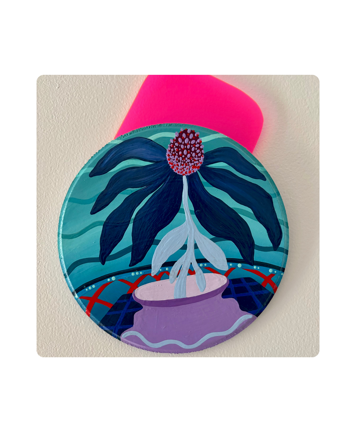 mini mural circle - flwr friend
